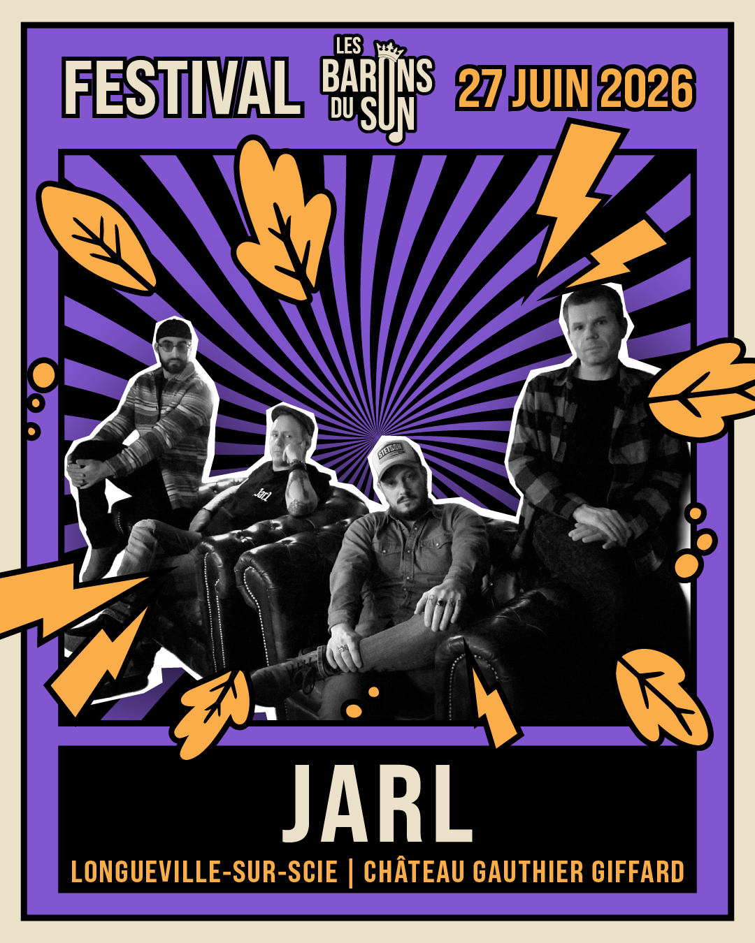 Danseurs dans la lumière orange.